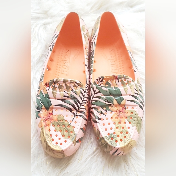 Floafers pink tropical print waterproof loafers - Picture 2 of 4